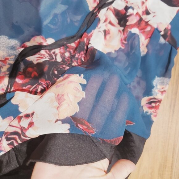 Vintage BAND OF GYPSIES Boho Semi Sheer Romper Shorts - Picture 7 of 9